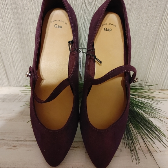 NWT Gap flat pointy toe slip on wine color shoe sz 8 - Picture 6 of 9